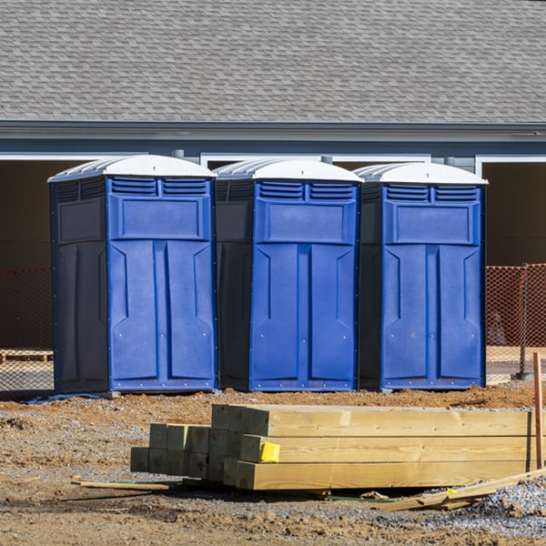 is there a specific order in which to place multiple portable toilets in Wiley Ford